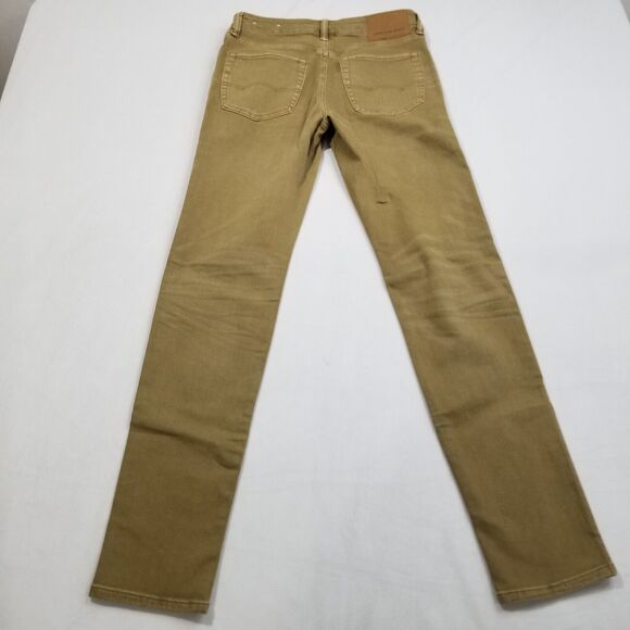 American Eagle AE Mens Skinny Jeans Size 29x32 Beige Tan Next Level Flex - Picture 2 of 11